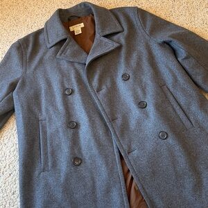J. Crew Charcoal Pea Coat